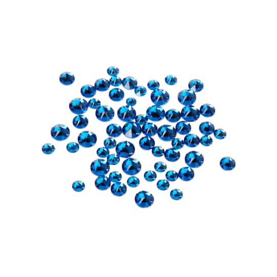 Mixed Round Flatback Austrian Crystals